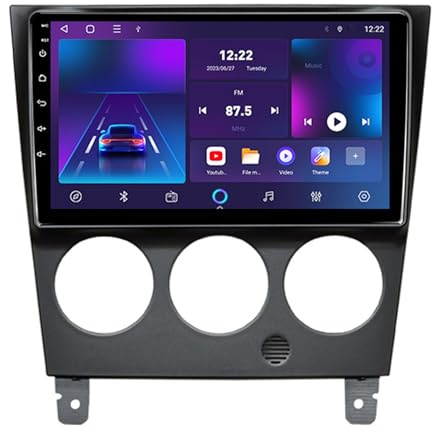 Generisch Android 12 Auto-Multimedia-Player für Subaru Impreza 2002–2007, 9-Zoll-Touchscreen-Radio mit CarPlay/Android Auto/Lenkradsteuerung/OBD2/DVR, 1 + 32 GB