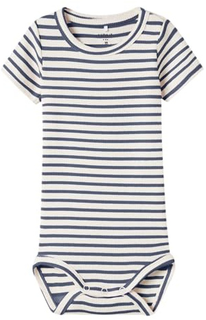 NAME IT Unisex Nbnbani Ss Body Noos, Vintage Indigo, Numeric_92