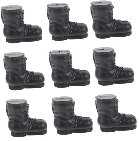 KONTONTY 10 Stück Teiliges Weihnachtsmann Stiefel Deko Anhänger für DIY Weihnachtskunst Verspielte Nikolausstiefel zur Festlichen Gestaltung von Weihnachten und Xmas Partys