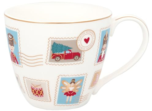 GreenGate Mug Xmas Letter White