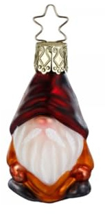 Inge-glas - Christbaumschmuck - Wichtel Anton - Glas - Maße: 6 cm