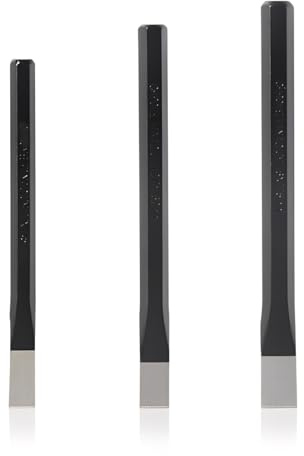 3 PCS Cold Chisels Set, Heavy Duty Brick Chisel for Cutting Stone | Hardened Chrome-Vanadium Steel, 12mm, 13mm, 17mm Sizes, Wood Carving & Sculpting, Professional Grade for Metal & Masonry