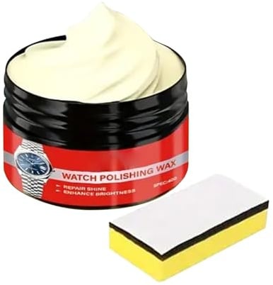 Generisch Set de pulido de cristal para reloj, pasta de pulido instantánea para reparación de carcasas de relojes, para restaurar el brillo para cristal, latón, acero inoxidable, resina epoxi, 3,3 x