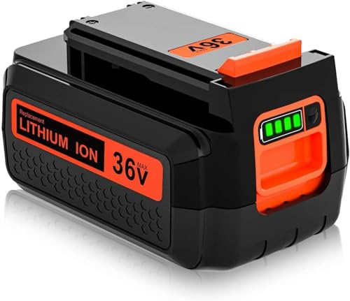 36v LBXR36 battery replace for Black Decker 36v battery | Compatible with Black Decker 36v BL20362-XJ BL20362 BL2536 BL2036 BL1536 LBX2040