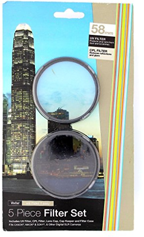 Vivitar FK258 58mm 5-Piece Camera Lens Filter Set
