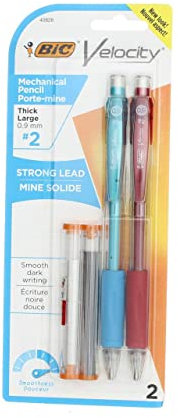 Bic Usa Inc BICMVP21 Bic Velocity Pencils 0,9 Mm 2Pk Blister