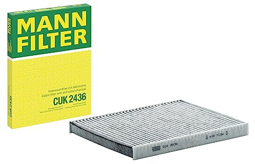 MANN-FILTER CUK 2436 Innenraumfilter/Kabinenluftfilter - Pollenfilter mit Aktivkohle - für Pkw + Transporter