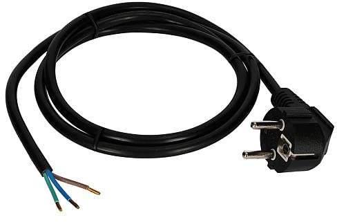 EGB Schutzkontakt-Anschlussltg.H05VV-F 3G1 1,5m schwarz