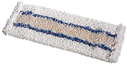 Vermop Mop, Feuchtwischbezug, PES, Bw, Weiß, Blau, 40 cm, 14084