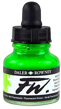 Fw acrílico fluorescente tinta 1 Oz verde