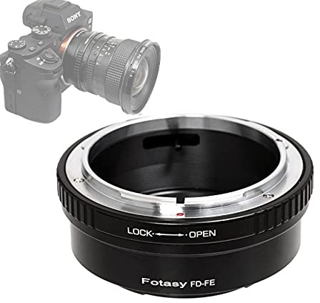 Fotasy FD-zu-E-Mount-Adapter – Canon FD-Objektiv auf Sony E-Mount – kompatibel mit Sony a7, a7R, a7S II/III/IV, a9, a7C, Alpha 1, a6600, a6500, a6400, a6300, a6100, a6000, a5100, a5000, a3500, ZV-E10