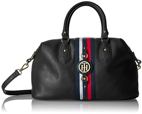 Tommy Hilfiger Jaden Jacquard Satchel Shoulder Bag