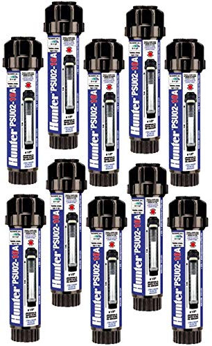 15 x DIFUSOR de riego Hunter PS Ultra. Radio de Alcance 3 Metros. Ángulo de riego Ajustable 0 a 360º. Altura Emergencia 10 cm. Altura vástago 12 cm. Rosca Hembra 1/2. Tobera PSU Intercambiable.