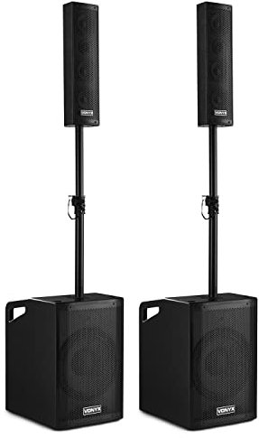 Vonyx Kit Altoparlanti Attivi VX1050BT 2.2 Custodia Protettiva Trolley BT 1150W
