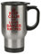 Keep Calm and Love Banger Racing Thermal Travel Mug Red - Stainless Steel - Reusable Coffee Cup