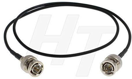 HangTon 3G HD SDI Straight BNC Video Koaxialkabel für Teradek Bolt Bond Hyperdeck Shuttle Atomos Shogun Inferno FS5 Kamera Monitor, Thin Soft RG174 80cm