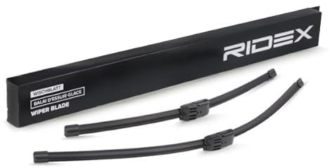 RIDEX Escobilla Limpiaparabrisas Juego de 2 Escobillas con spoiler Delante | Tipo de escobilla: Escobilla con hoja plana & Sin marco | Longitud 1: 650mm | Longitud 2: 500mm 298W0260