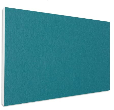 platino24 Akustipaneele 1 Element Colore Rechteck 825 x 550 x 50 mm Petrol I Schallabsorber aus Basotect ® G+ mit Akustikfilz I Schalldämmung Wand & Decke I Akustikelement Wandpaneel