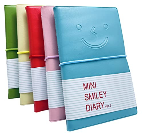 Mini Quaderno Tascabile per Appunti, Taccuino in Bianco Mini Notebook Quaderni Diario Blocchi note in pelle PU, 100 pagine (5)