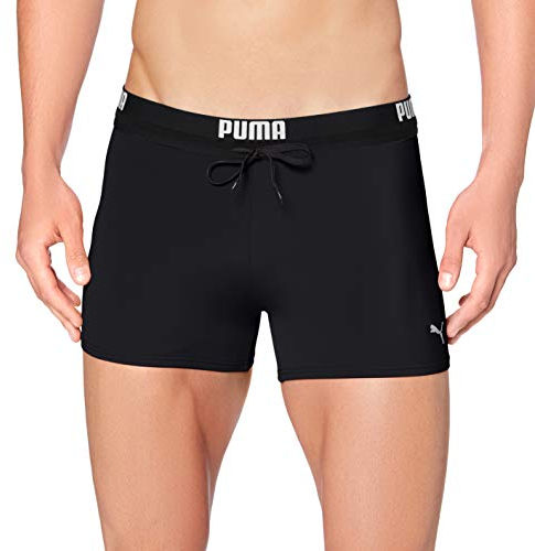 PUMA Logo Men's Swimming Trunks Bañador, Negro, S para Hombre