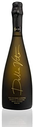 Della Vite Superiore D.O.C.G Premium Italian Prosecco - Rich & Extra Dry Prosecco Wine (Single Bottle, 11.5% 750ml)