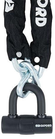 Oxford LK308 HD MAX Chain Lock 12mm x 1.5m. Motorcycle Sold Secure Gold Rated Security Lock.