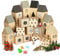 Kesote Adventskalender zum Befüllen Schachteln 24 PCS Häuser Boxen Weihnachten Kisten Geschenkboxen Karton zum Basteln Deko Kinder
