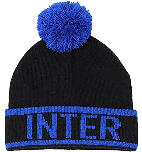 Inter , Cappello Unisex-Adulto, Nero, Free Size(S-XL)