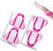 Hanyousheng Nagel Schablonen, 100 Stück Nagelform Guide, Modellier Schablone ​Selbstklebend, Aufkleber Nagelschablonen, für Gel Nägel, Nagel Verlängerung