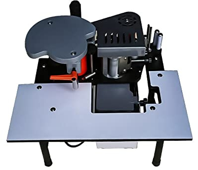 Edge Banding Machine,Edge Bander Double Sided Glue Woodworking PVC Edge Banding Machine 10-60mm Width,Edge Bander Curve Straight Edge Banding Machine,Building Supplies,Feeding Speed 6m/min