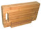 Point-Virgule 4 Frühstücksbrettchen aus Bambus Holz mit Halterung, Holzbrett für Küche, 29x16cm