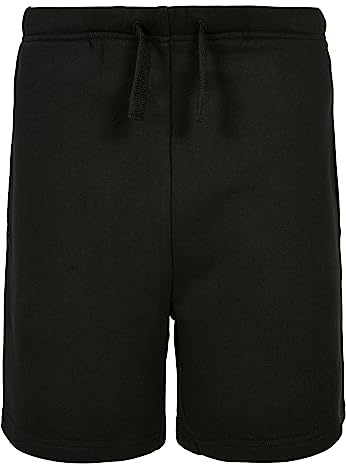 Urban Classics Herren Boys Basic Sweatshorts Black, 110/116