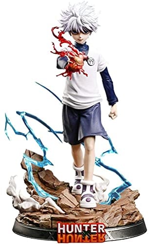 TAIPPAN Hunter X Hunter Figur, Actionfigur Killua Zaoldyeck Figma Anime Figuren Modell Spielzeug Puppe Geschenke für Kinder, 26.9cm