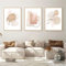 Sarah Duke 3er Abstrakt Poster Set, Aesthetic Wandbilder Beige Leinwandbilder Ohne Rahmen Wandposter Moderne Bilder Wohnzimmer Schlafzimmer (Stil A,50 x 70 cm)