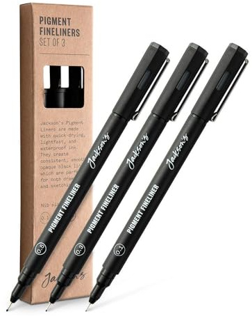 Jackson's : Pigment Fineliner : Set of 3 : .1,.3,.5