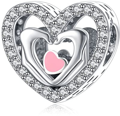 Annmors Charm Pendente Lucciola Gatto Mamma Farfalla Ciondoli Compatibile con Braccialetti e Collane Donna