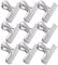 Joyberg 9 Pack Stainless Steel Chip Clips, Heavy Duty Air Tight Seal Food Bag Clips (Silver)