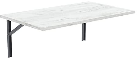 AKKE Wandklapptisch für Küche Zimmer Wohnzimmer Kinderzimmer 100 cm x 60 cm, Wandtisch klappbar, Klappbarer Wandtisch Küchentisch Kindertisch, Klapptisch Klappschreibtisch Küche Weißes Craft