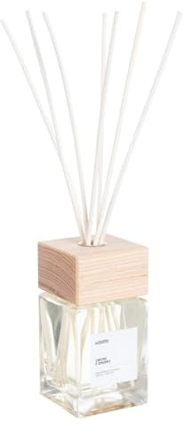 La zappa Duftspender für ätherische Öle und Raumdüfte mit Stäbchen und Holzdeckel (Zitrone und Ingwer, 500 ml)