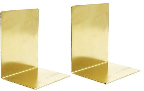 BEALIFE 2pcs Serre-Livres en Laiton Uniques et durables - Serre-Livres sécurisés et élégants Serre-Livres Livre étagères en cuivre Support de Livre