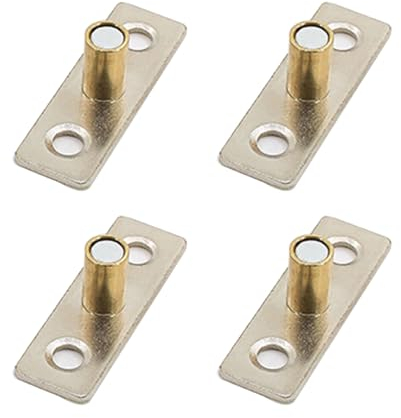 Sliding Barn Door Roller Guide, 4Pcs Metal Locator Stopper for Glass Sliding Doors Cabinets - 8mm Diameter