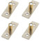 Guía de rodillo para puerta corrediza de granero, 4 topes localizadores de metal para puertas correderas de vidrio, gabinetes – 8 mm de diámetro