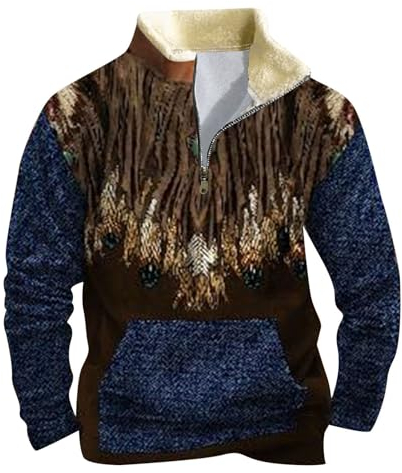 Générique 2024 – Herren Kapuzenpullover Langarm und Kragen Fleece Vintage bedruckt Winter Jungfrau Hoodies für Männer, grau, L