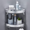 FIISAYL Mensola Doccia, Porta Sapone per Doccia Portasapone porta Bagnoschiuma da Doccia Portaoggetti Accessori Porta Shampoo Doccia con 4 Ganci, Spazio Alluminio Argento 2 unità