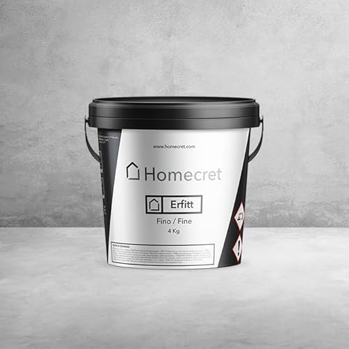 HOMECRET I Microcemento ERFITT I Bicomponente I Mecla con agua I Grano Fino I 4 Kilos