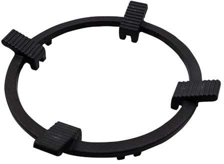 NUZAMAS Wok - Anillo universal antideslizante para wok de hierro fundido, 21,8 cm, hierro fundido, soporte para wok, agarraderas, accesorios de cocina de gas, piezas de repuesto para cocina