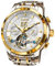 OLEVS Herren-Automatikuhr, Edelstahl, Skelett, mechanisch, Datum, Kalender, luxuriös, klassisch, Business, wasserdicht, leuchtende Armbanduhren, Gold Silber, Timer