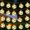 Shinybox Fußball Lampion Lichterkette, 3M 20LEDs Batteriebetriebene Lichterkette Dekoration, Fußball Fussball Europameisterschaft 2024, Fußball String Lichter für Weihnachten, Hochzeit, Mottoparty