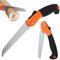 Scie à Élaguer Pliante 180mm,Scie Pliante,Scie à élaguer,Scie à Coupe Tirante Pliante,Avec poignée antidérapante et serrure de sécurité pour jardin,Taille des arbres,Camping,Chasse,Orange