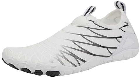 Badeschuhe Herren Wasserschuhe Damen Strandschuhe Zehenschuhe Atmungsaktiv BarfußSchuhe rutschfeste Schwimmschuhe Schnell Trocknend Surfschuhe Aquaschuhe Fitnessschuhe Leicht Aquaschuhe